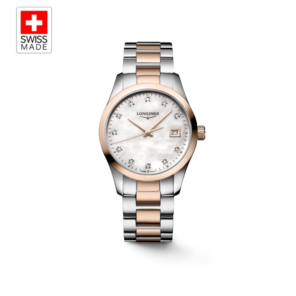 Quartz watch, Ø 34.00 mm, Stainless steel and red PVD coating, L2.386.3.87.7       Read more