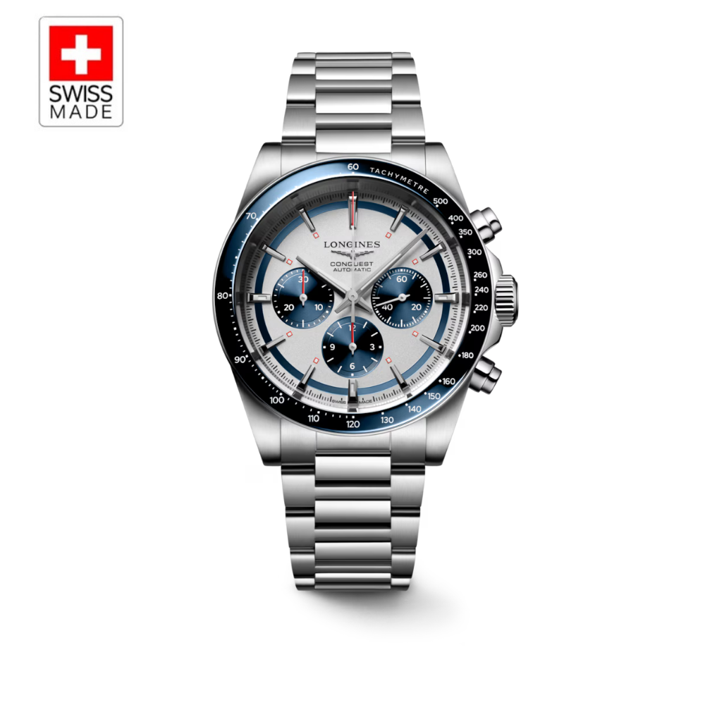 Automatic watch, Ø 42.00 mm, Stainless steel and ceramic bezel, L3.835.4.98.6