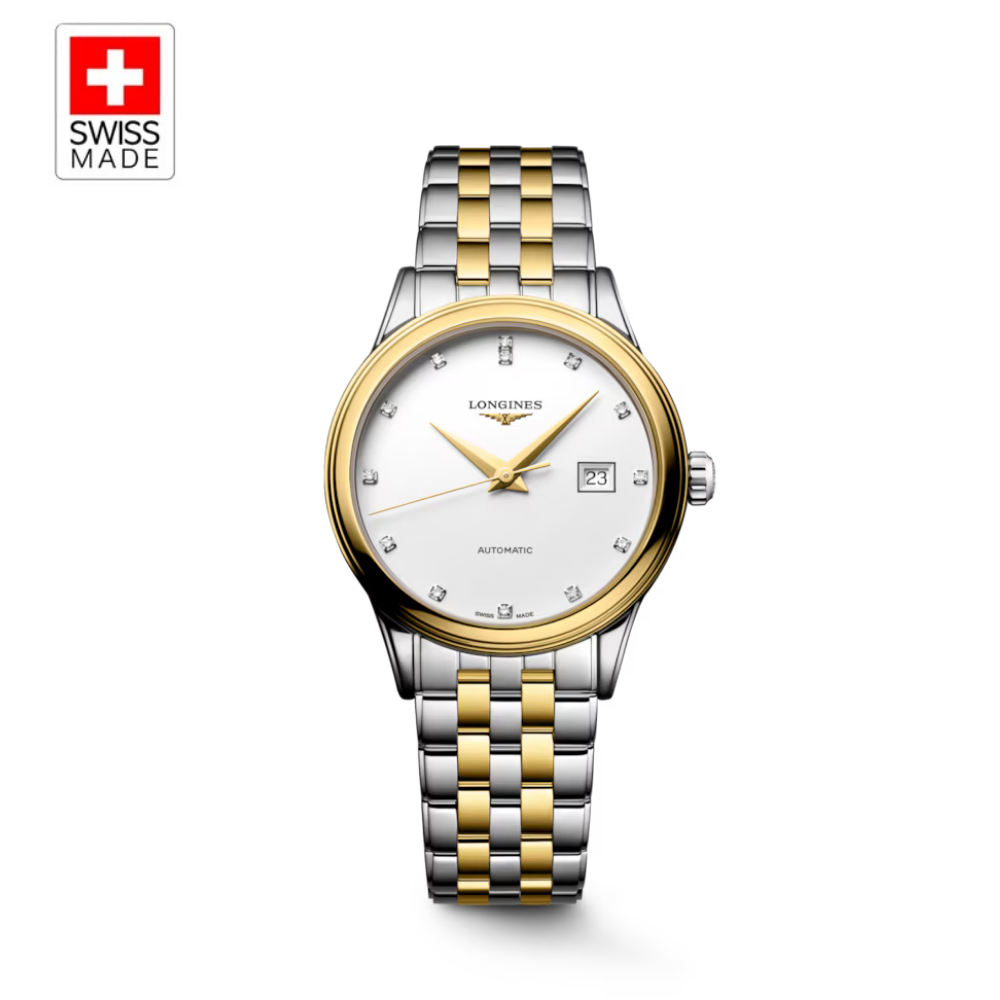 Automatic watch, Ø 30.00 mm, Stainless steel and yellow PVD coating, L4.374.3.17.7