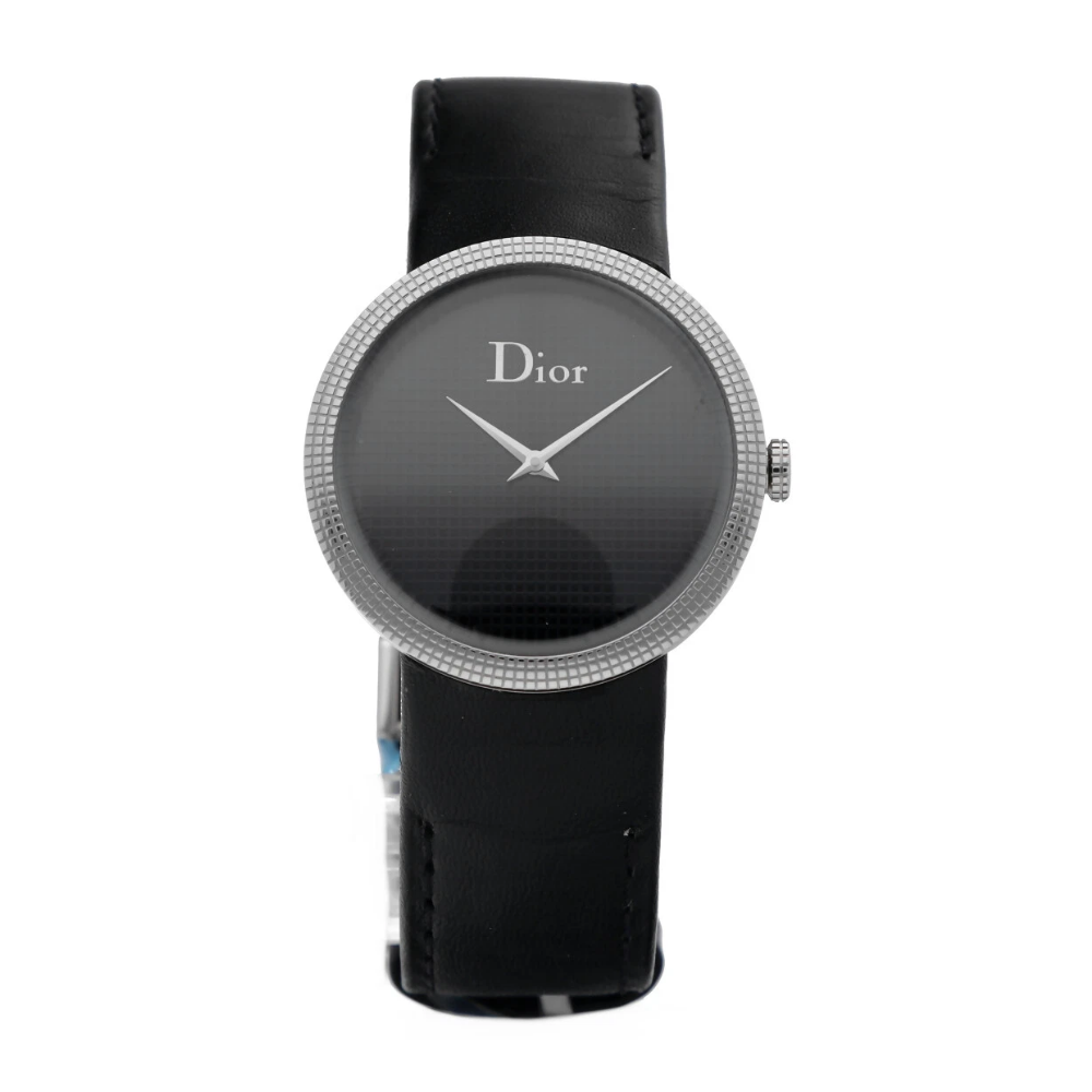 Christian Dior CD042110 Steel Black/Black Leather 33mm Quartz Women's Watch