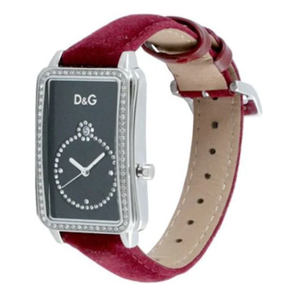 D&G Seaquest Lady Crystal Maroon Womens Watch DW0115