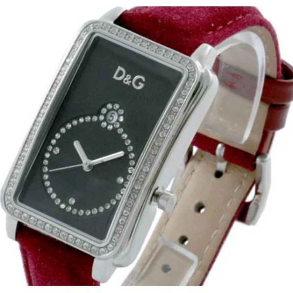 D&G Seaquest Lady Crystal Maroon Womens Watch DW0115