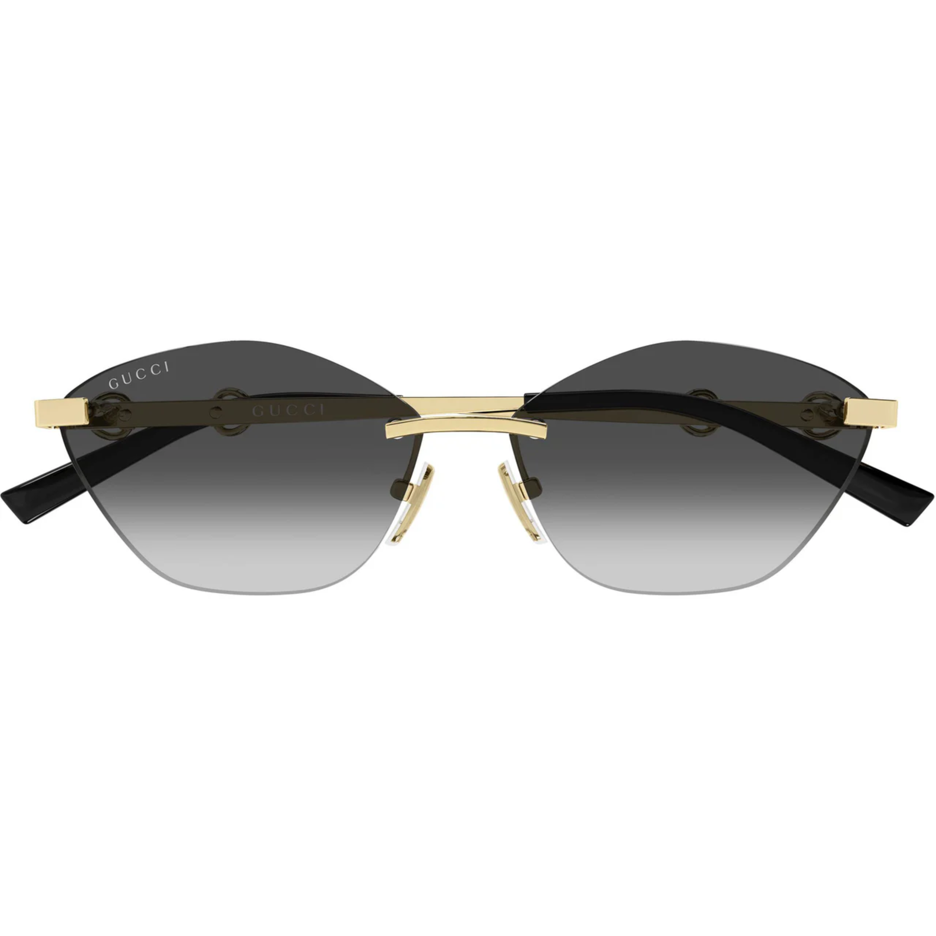 Gucci GG2050S 001 Gold Gradient Grey Sunglasses