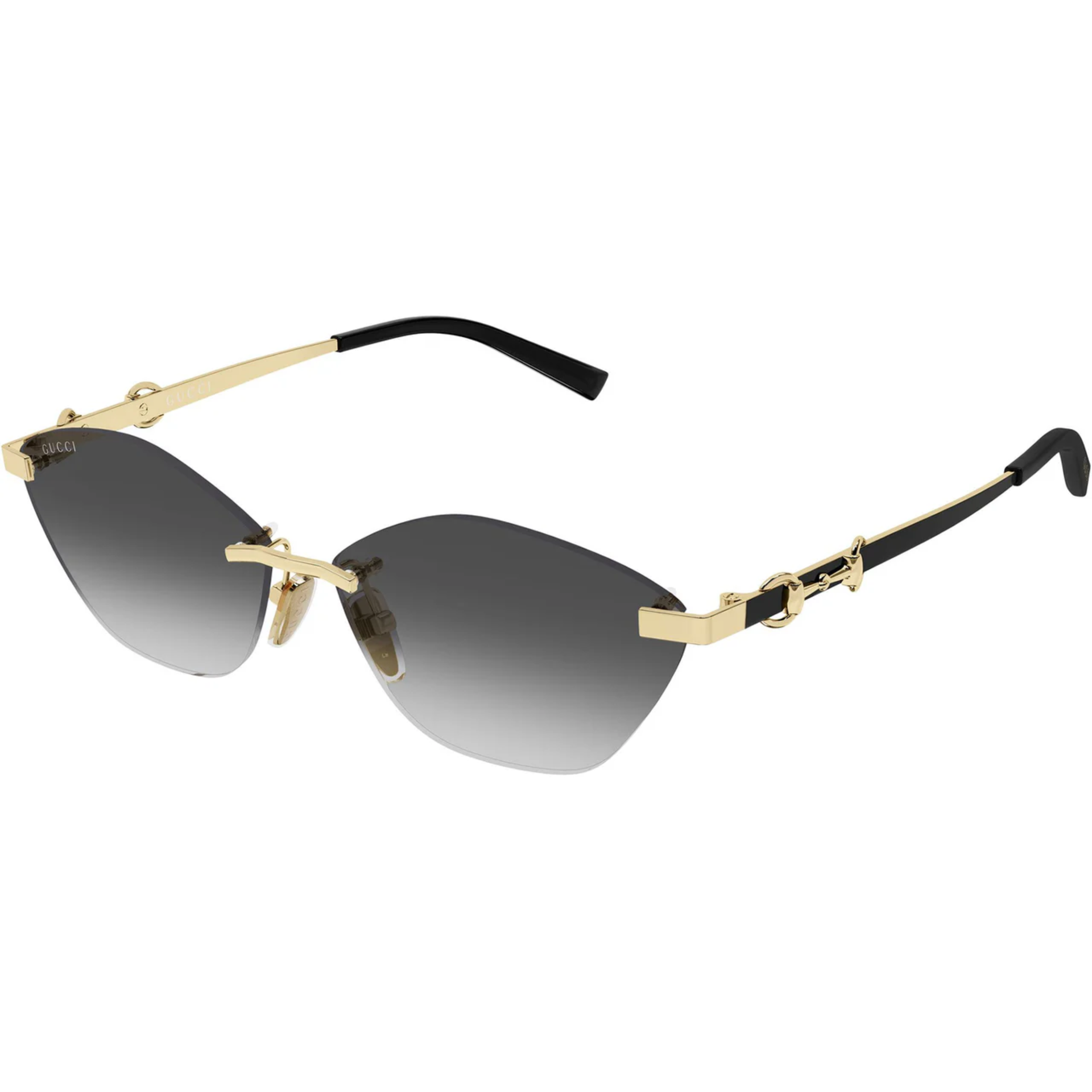 Gucci GG2050S 001 Gold Gradient Grey Sunglasses