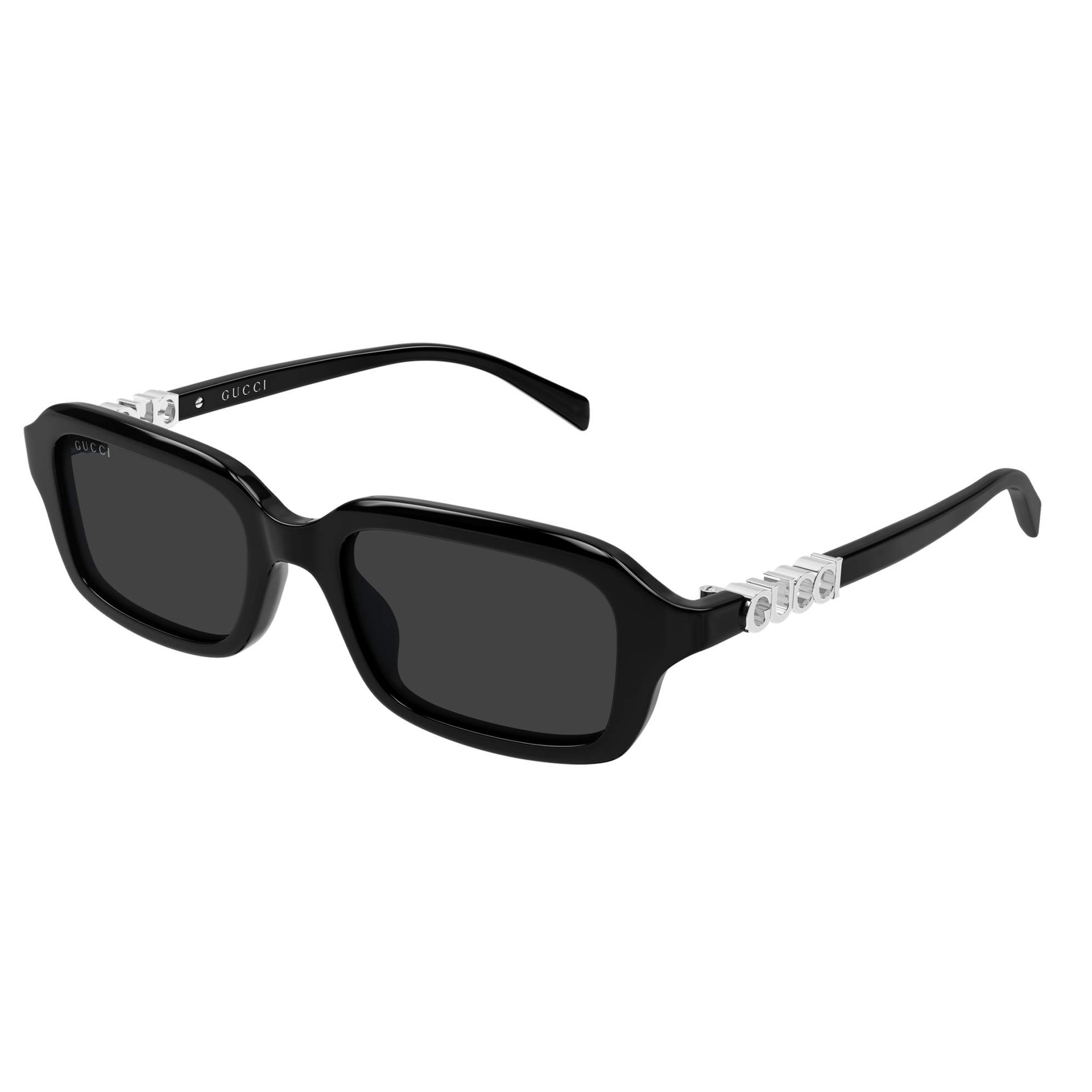Gucci GG2152S 001 Black Grey Rectangle Women's Sunglasses
