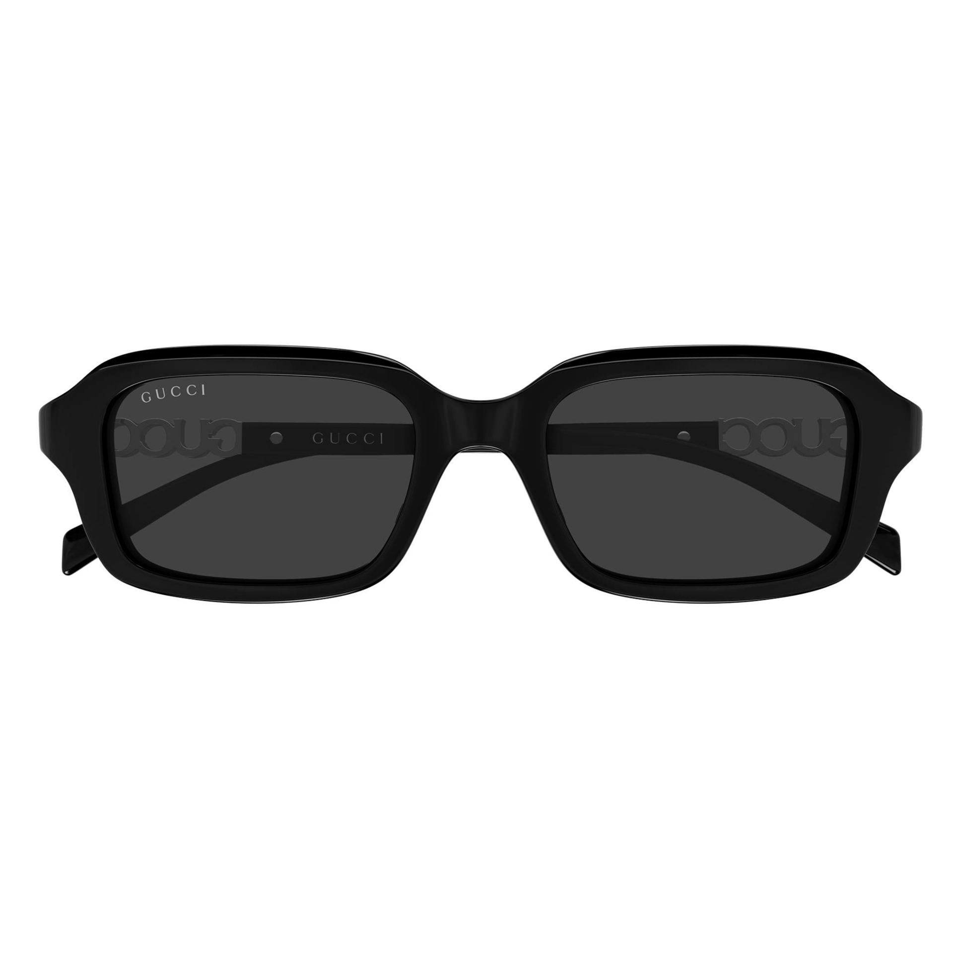 Gucci GG2152S 001 Black Grey Rectangle Women's Sunglasses
