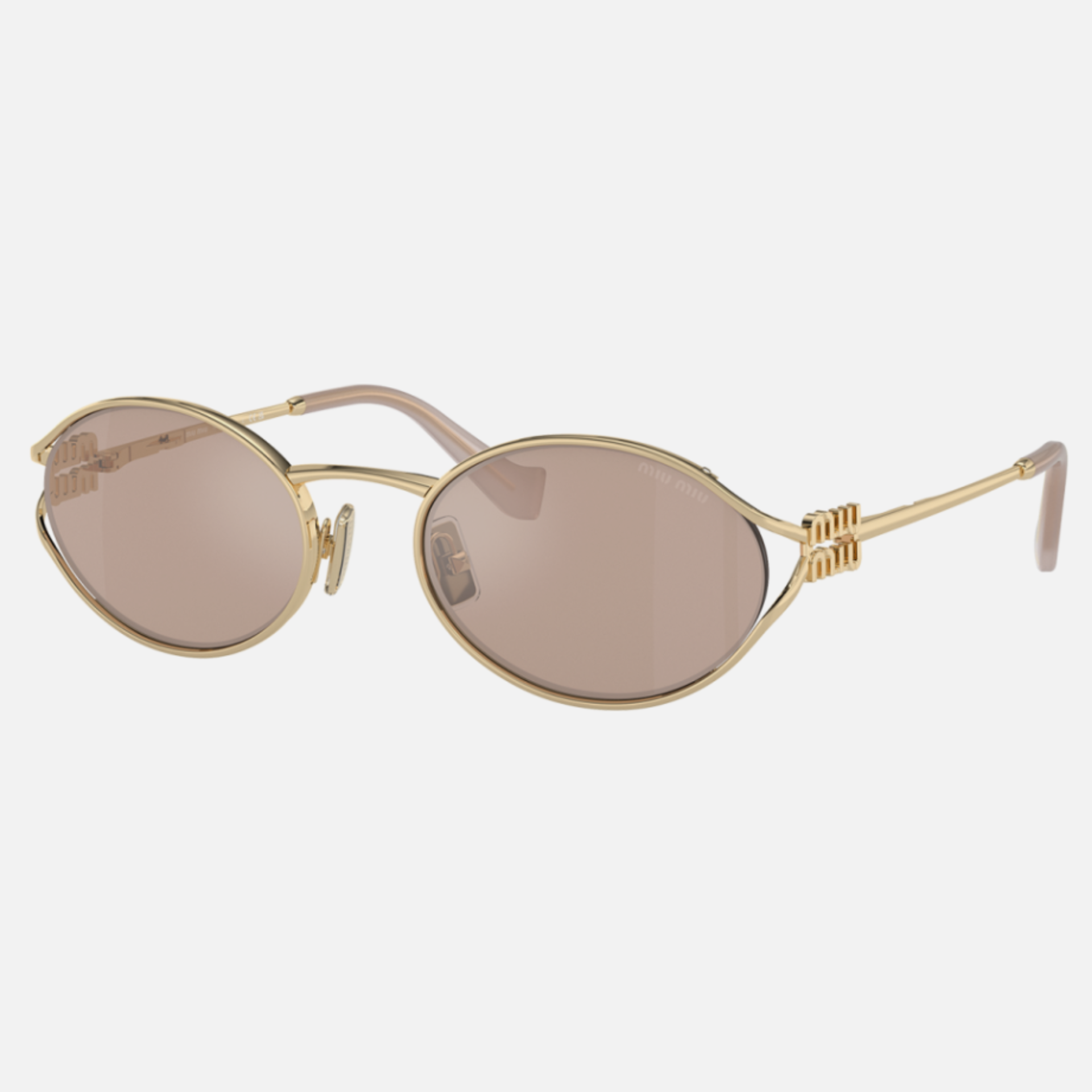 Miu Miu Mu 52YS ZVN20F 54 Women's Sunglasses Brown with UV Protection and Polarized Lenses