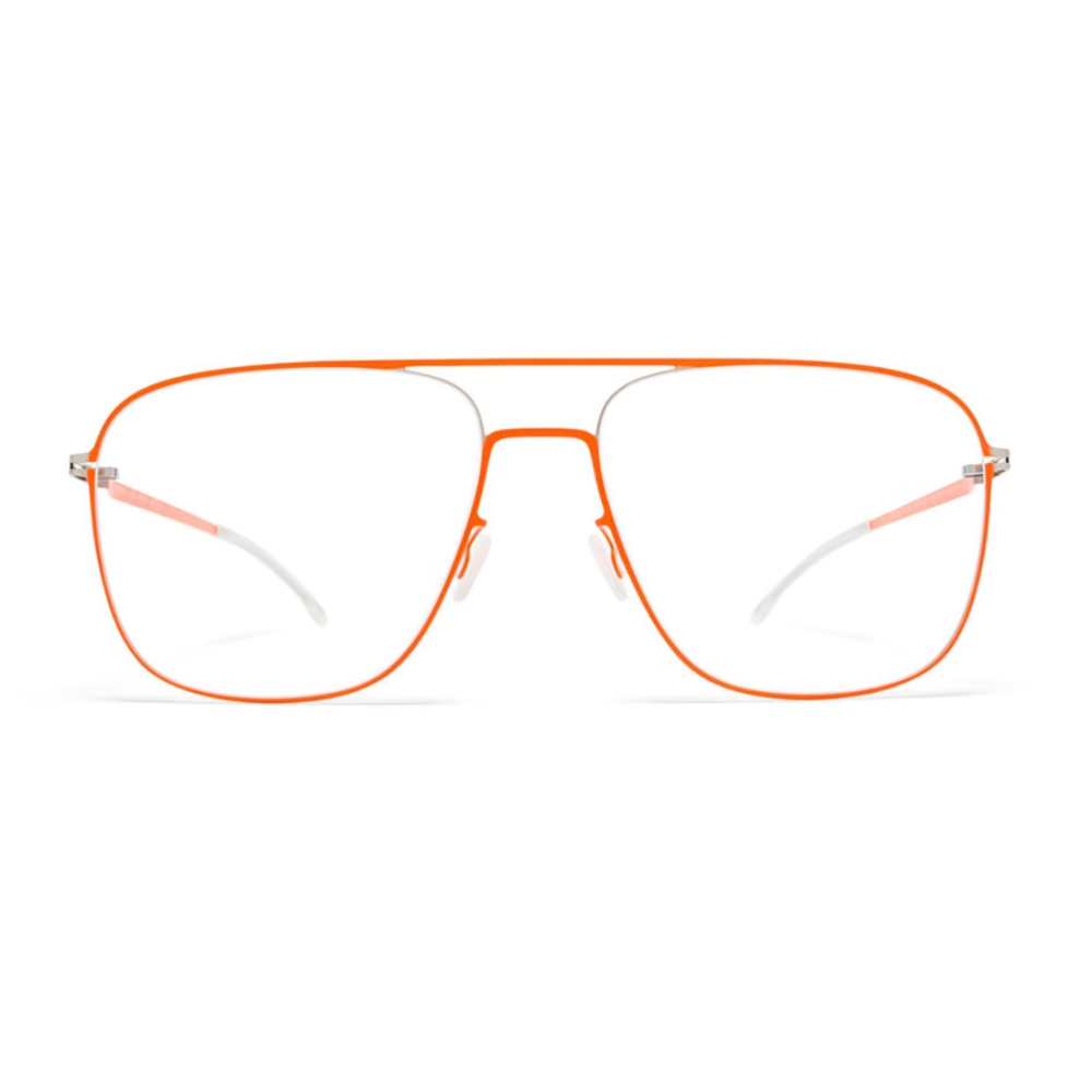 Mykita STEEN - SL/NOR Silver/neon Orange | Eyeglasses Woman
