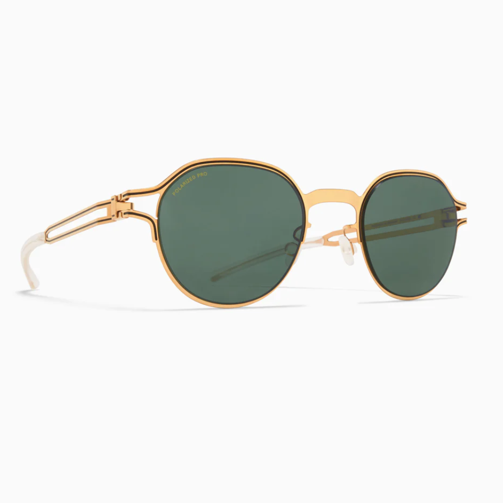 Mykita Vaasa Gold / Black - Polarized Pro Green 15