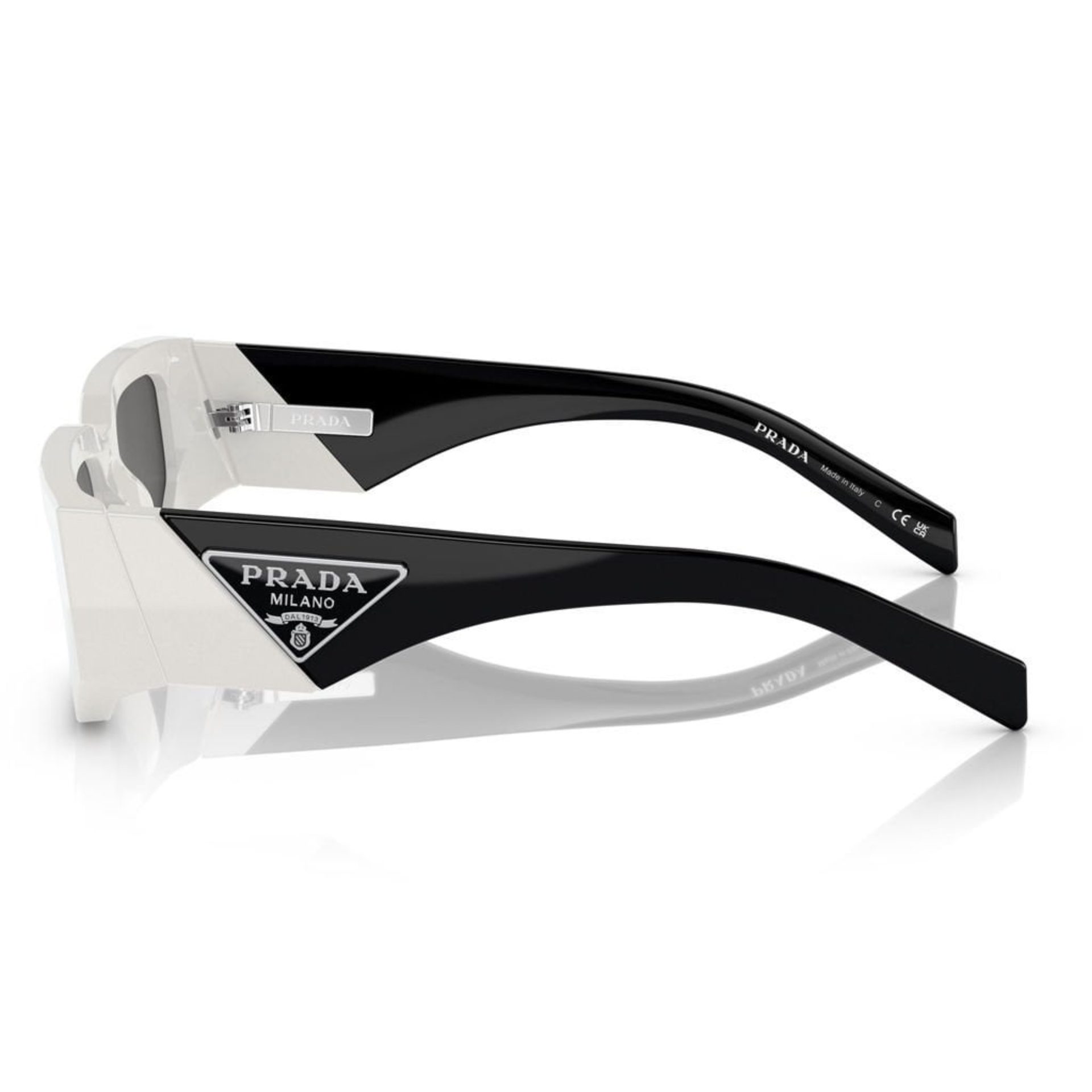 Prada PR 09ZS 1425S0 54 Unisex Rectangular White Bone Sunglasses