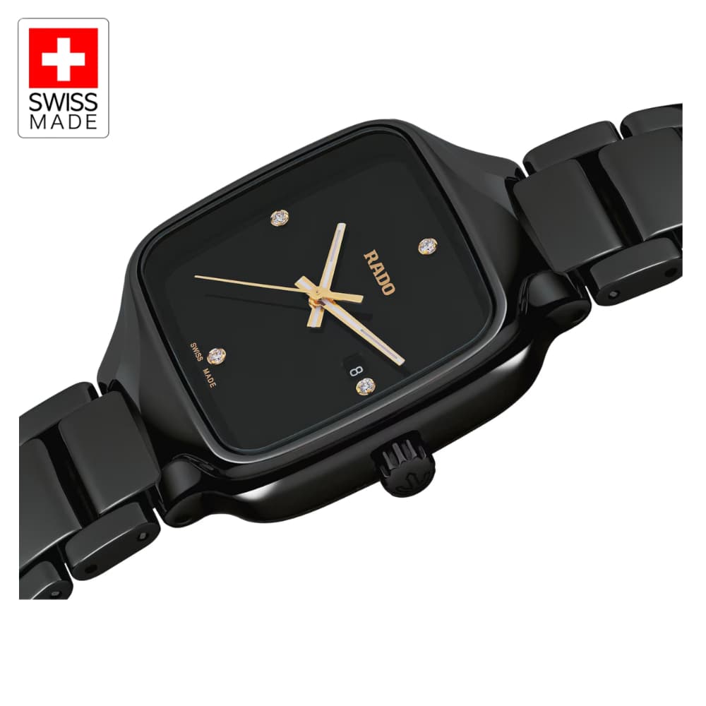 Rado True Square Diamonds Swiss Ceramic Women's Watch R27080722