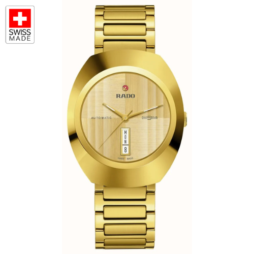 RADO DiaStar Original (38mm) Gold Dial / Gold-Tone Stainless Steel Bracelet R12161253
