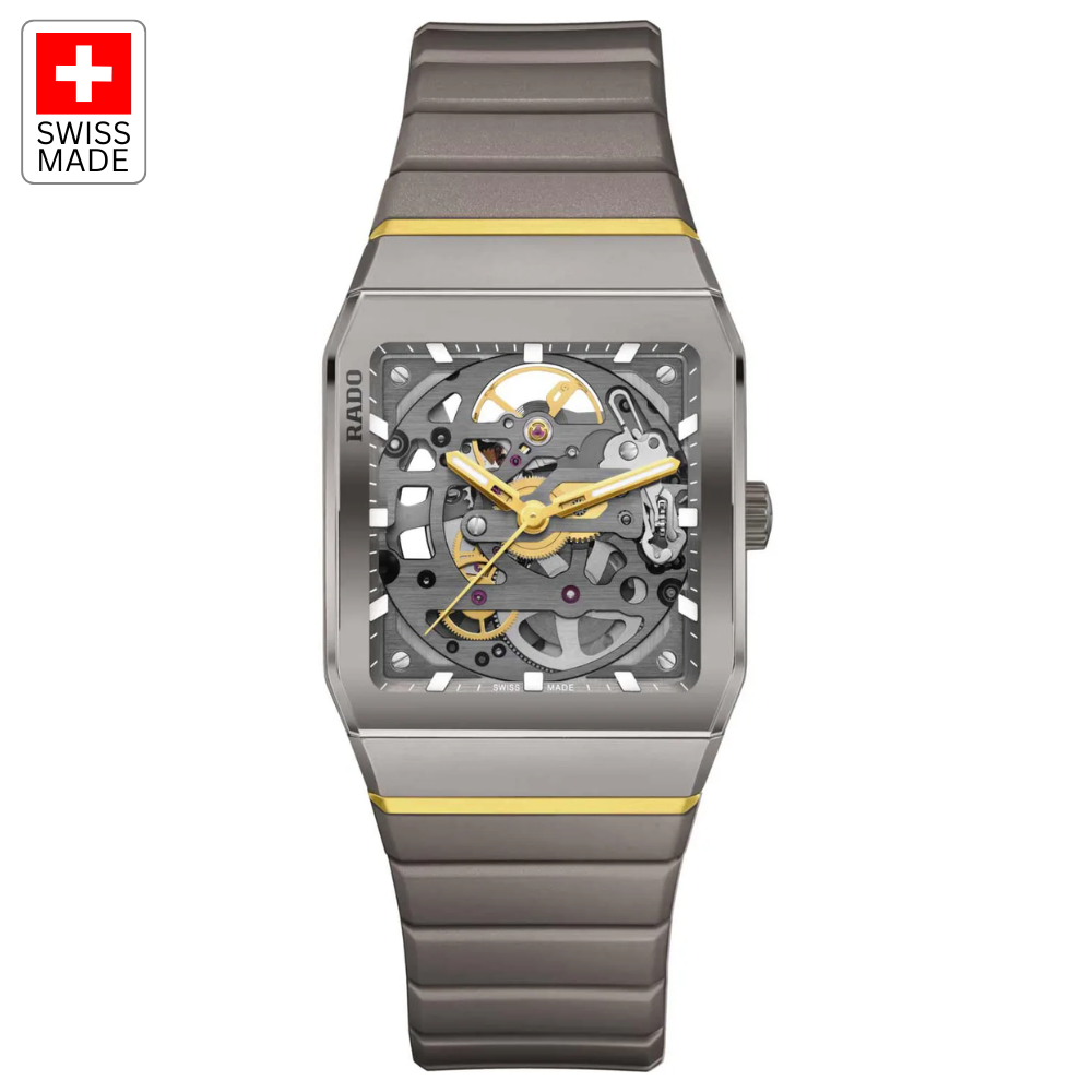 RADO Anatom Otomatik Gri Kombine Malzeme Bileklik