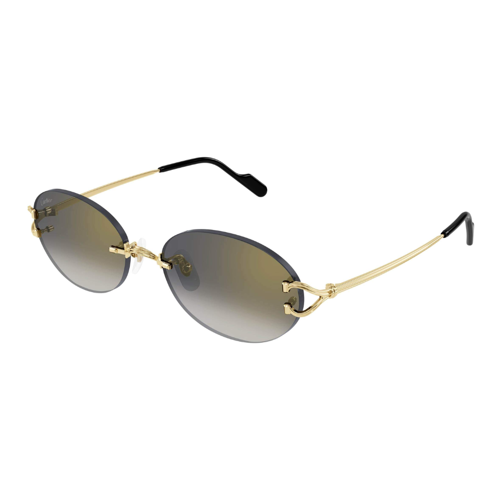 Güneş Gözlüğü Cartier Décor c de cartier CT0551S-001 55-18 Altın