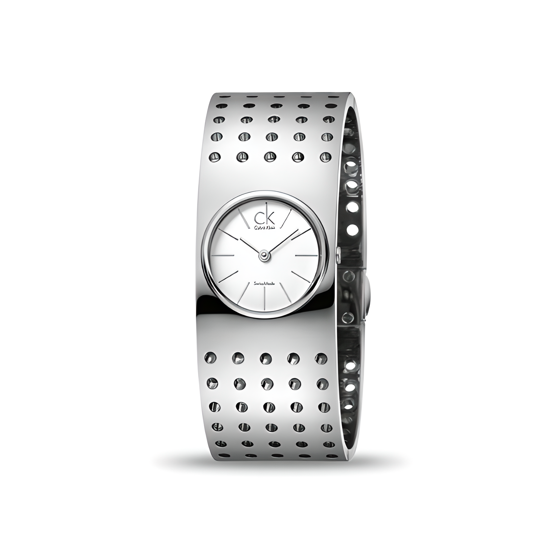 Calvin Klein Grid White Dial Bangle Ladies 20 mm Watch